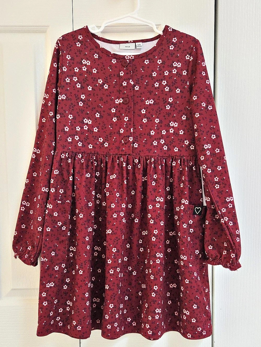 mid Girls Floral Dress Size 5/6